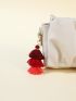 Colorblock Bag Charm Tassel Design