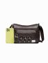 Medium Hobo Bag Metal & Studded Decor Pu