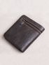 Wallet Men's Short Genuine Leather Zipper Ultra-Thin Handmade Wallet Money Clip Mini Small Purse