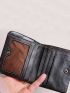 Wallet Men's Short Genuine Leather Zipper Ultra-Thin Handmade Wallet Money Clip Mini Small Purse