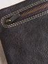 Wallet Men's Short Genuine Leather Zipper Ultra-Thin Handmade Wallet Money Clip Mini Small Purse