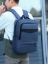 Two Tone Laptop Backpack With USB Charging Port