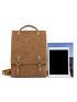 Flap Backpack Vintage Grommet Eyelet & Stitch Detail