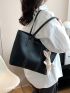 Medium Tote Bag Double Handle Cartoon Rabbit Decor