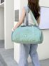 Large Travel Bag Patch Decor Sporty