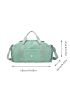 Large Travel Bag Patch Decor Sporty