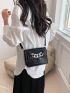 Mini Flap Square Bag Chain Decor