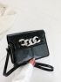 Mini Flap Square Bag Chain Decor