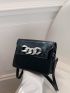 Mini Flap Square Bag Chain Decor