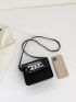 Mini Flap Square Bag Chain Decor