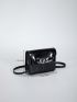 Mini Flap Square Bag Chain Decor