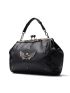 Skull Tote Bag PU Crossbody Bag Studded Decor Boston Shoulder Bag