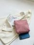 Minimalist Square Bag Small Corduroy Pink