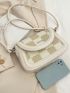 Geometric Pattern Square Bag Flap Small