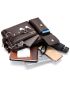 New Luxury Pu Men Bag Black Messenger Bag Briefcase Designer Male Fashion Crossbody Bag Shoulder Bag For Business Work Vintage Messenger Bag Briefcase Men Women For Business Work Satchel Shoulder Crossbody Bag