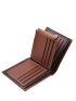Letter Graphic Small Wallet Brown Colorblock