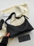 Minimalist Hobo Bag Black Medium