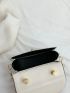 Mini Saddle Bag Crocodile Embossed Top Handle Elegant Style