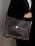 Joyir Men's Briefcase Genuine Leather Men's Business Bag Vintage Office Messenger Shoulder Bag