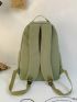 Medium Functional Backpack Solid Color For School