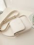 Mini Square Bag Solid White Fashion Style