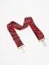 Adjustable Bag Strap Zebra Striped Pattern Polyester