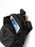 Bison Denim Unisex Shoulder Backpack Casual Solid Hiking Backpack Outdoor Sport School