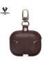 Genuine Leather Case Luxury Design Earphone Bag Cover Shockproof Protector