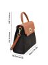 Colorblock Geometric Graphic Square Bag