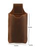 Brown Phone Wallet Genuine Leather Belt Bag For Daily