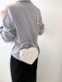 Quilted Novelty Bag Mini Top Handle White