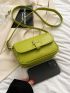 Mini Square Bag Green Fashionable Flap For Daily