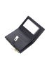Quilted Small Wallet PU Black