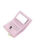 Quilted Small Wallet PU Pink