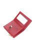 Quilted Small Wallet PU Red
