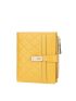 Quilted Small Wallet PU Yellow