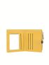 Quilted Small Wallet PU Yellow
