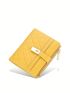 Quilted Small Wallet PU Yellow