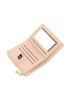Quilted Small Wallet Pink PU