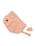 Mini Coin Purse Genuine Leather Cute Elephant Pattern Heart & Tassel Decor Zipper For Daily Decoration