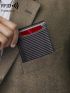 Small Wallet Fashionable RFID Braided Pattern For Outdoor Travel