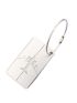Airplane Pattern Luggage Tag With Lanyard Gray Portable For Outdoor Travel