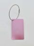 Airplane Pattern Luggage Tag With Lanyard Pink Portable Vacation For Outdoor Travel