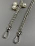 Faux Pearl Decor Bag Strap Chain Fashionable