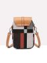 Random Plaid Pattern Phone Wallet Flap