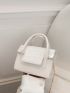 Mini Square Bag Crocodile Embossed PU Flap Elegant