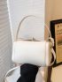 Mini Square Bag White PU