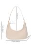 New Trend Dumpling Bag Nylon Crossbody Bag For Women Lightweight Small Crossbody Armpit Bag Solid