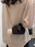 Mini Novelty Bag Cartoon Rabbit Design Pom Pom Decor