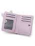 Letter Graphic Small Wallet Cartoon Ear Decor